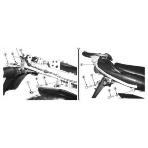 Givi Monokey Monolock galinės dėžės laikiklis – Yamaha TDM 850 1996–2001