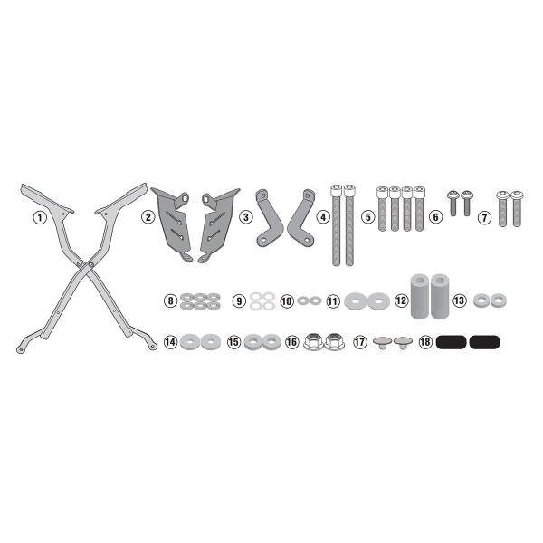 Givi Monokey Monolock galinės dėžės laikiklis – Yamaha MT 07 2018–2022