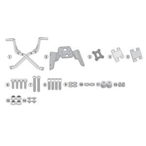 Givi Monokey Monolock galinės dėžės laikiklis – Kawasaki Ninja H2 SX 2018–2020 / Kawasaki Ninja H2 SX 2022–2023