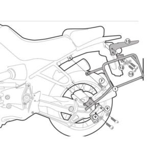 Givi Monokey Retro Fit šoniniai dėžių laikikliai – BMW R 1100 GS 1994–1999 / BMW R 1150 GS 2000–2003 / BMW R 850 GS 1999–2000