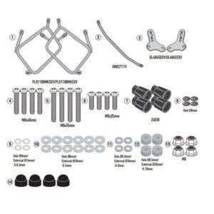Givi Monokey Cam-Side šoniniai dėžių laikikliai – Honda X Adv 750 2021–2023