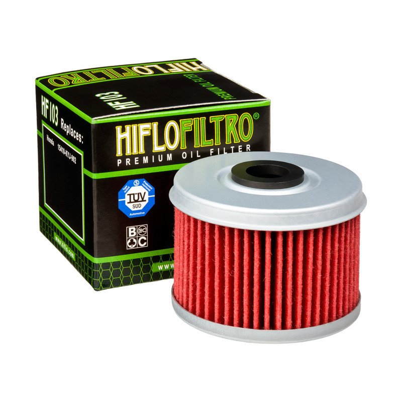 Hiflofiltro HF103 alyvos filtras ir pakuotė