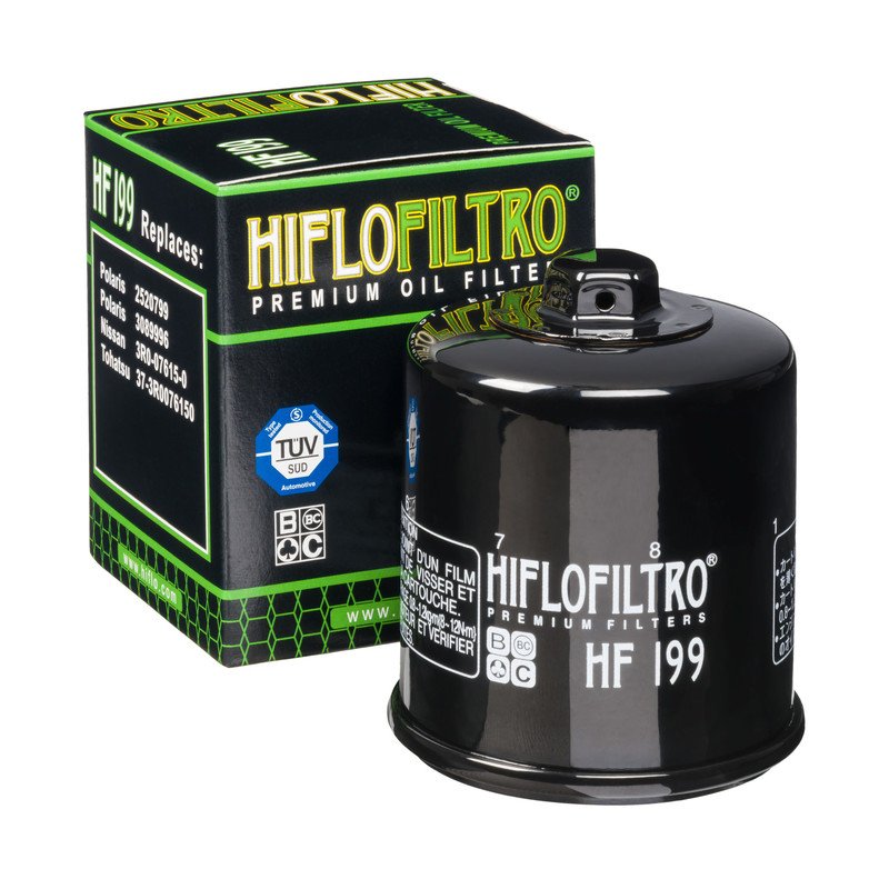 HifloFiltro HF199 alyvos filtras ir pakuotė