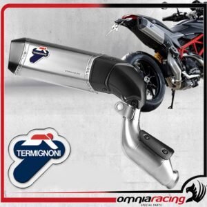 Termignoni D134 High Mount titaninis duslintuvas (homologuotas) – Ducati Hyperstrada 2013–2015 / Hypermotard 2013–2015 ir kt.