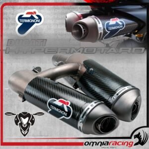 Termignoni D093 80 dB karboninis duslintuvas (homologuotas) – Ducati Hypermotard 1100 2008–2009