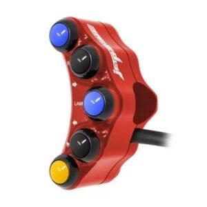 Jetprime kairysis raudonas vairo mygtukų blokas – MV Agusta F4 1000 2007–2009 / MV Agusta F4 750 2001–2003
