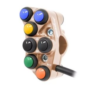 Jetprime kairysis Copper vairo mygtukų blokas – Triumph Street Triple 765 R 2017–2019 / Triumph Street Triple 765 R 2023–2024 ir kt.