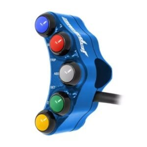 Jetprime kairysis mėlynas vairo mygtukų blokas – BMW S 1000 RR 2009–2014 / BMW HP4 2011 / BMW HP4 2013–2014 / BMW HP4 2017–2018