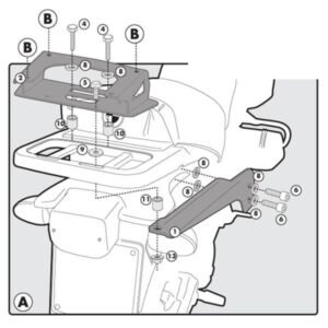 Kappa Monokey galinės dėžės laikiklis – BMW R 1100 GS 1994–1999 / BMW R 1150 GS 2000–2003