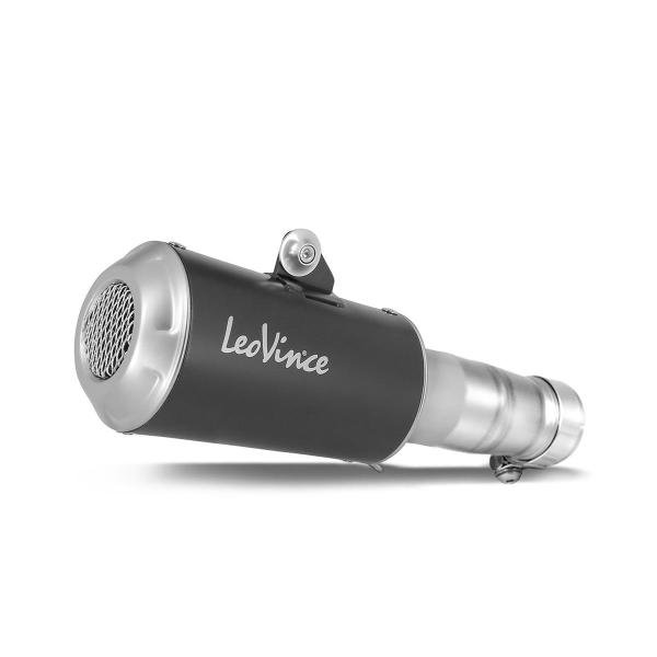 LeoVince LV10 juodo plieno duslintuvas (lenktyninis) – Ducati Monster 937 2021–2024