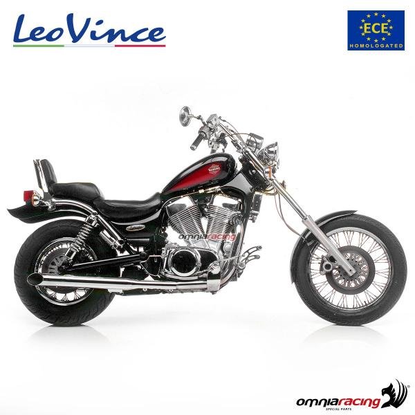 LeoVince K02 chromuoto plieno duslintuvas (homologuotas) – Suzuki VS 1400 GL Intruder – nuotrauka 2