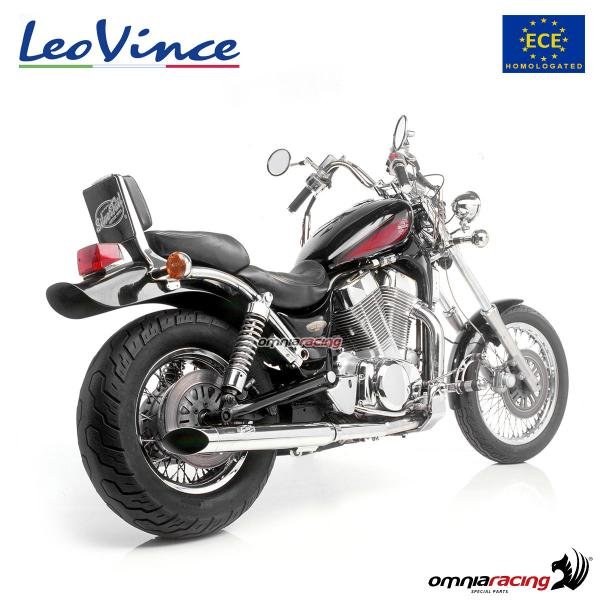 LeoVince K02 chromuoto plieno duslintuvas (homologuotas) – Suzuki VS 1400 GL Intruder – nuotrauka 3