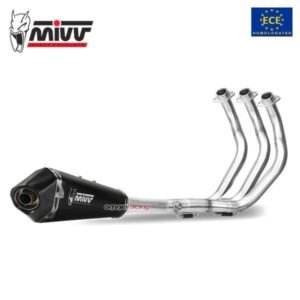 Mivv Delta juodo plieno pilna išmetimo sistema (homologuota) – Triumph Tiger 660 2022–2024 / Triumph Trident 660 2021–2024