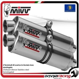 Mivv Oval plieno duslintuvas (homologuotas) – Kawasaki Z1000 2007–2009
