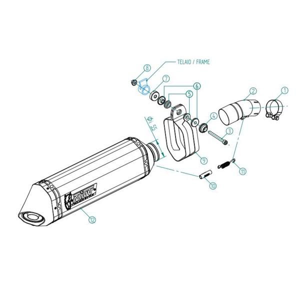 Mivv Speed Edge duslintuvas (homologuotas) – Aprilia Tuareg 660 2022–2025 – nuotrauka 8
