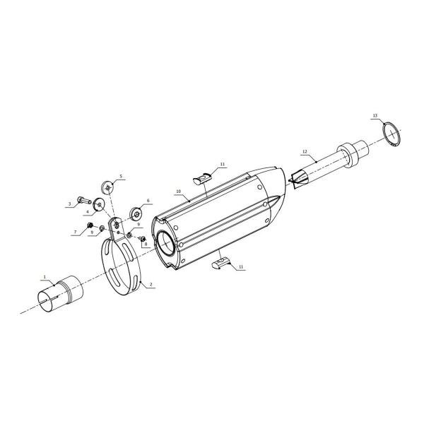 Mivv Suono plieno duslintuvas (homologuotas) – BMW R 1150 R 2000–2006 – nuotrauka 4