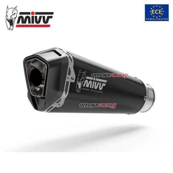 Mivv Delta juodo plieno duslintuvas (homologuotas) – Triumph Street Triple 660 S 2017–2022