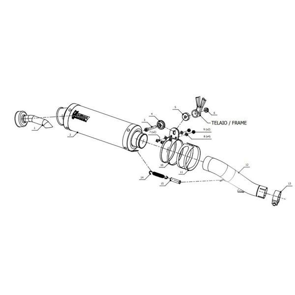 Mivv GP duslintuvas (homologuotas) – Honda CB 500 F 2016–2018 – nuotrauka 6
