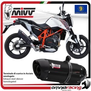 Mivv Suono juodo plieno duslintuvas (homologuotas) – KTM Duke 690 2012–2018