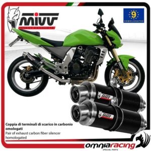 Mivv GP karboninis duslintuvas (homologuotas) – Kawasaki Z1000 2003–2006