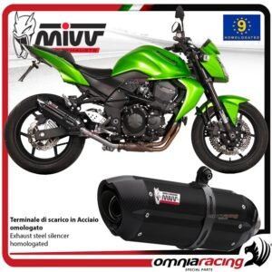 Mivv Suono juodo plieno duslintuvas (homologuotas) – Kawasaki Z750 2007–2014