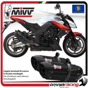Mivv Suono juodo plieno duslintuvas (homologuotas) – Kawasaki Z1000 2010–2013