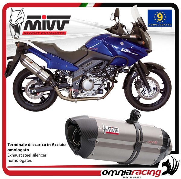 Mivv Suono plieno pilna išmetimo sistema (homologuota) – Suzuki V Strom 650 2004–2006