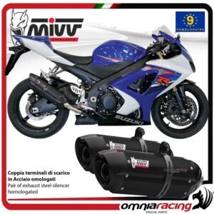 Mivv Suono juodo plieno duslintuvas (homologuotas) – Suzuki GSX R 1000 2007–2008