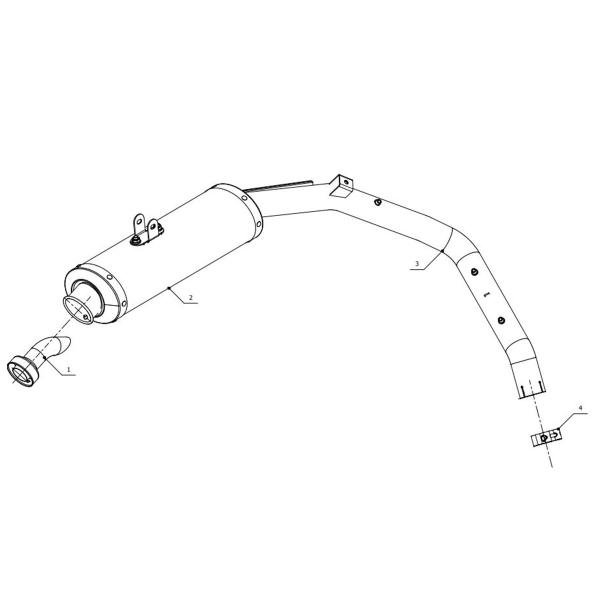 Mivv Oval plieno duslintuvas (homologuotas) – Honda CBR 600 RR 2003–2004 – nuotrauka 2