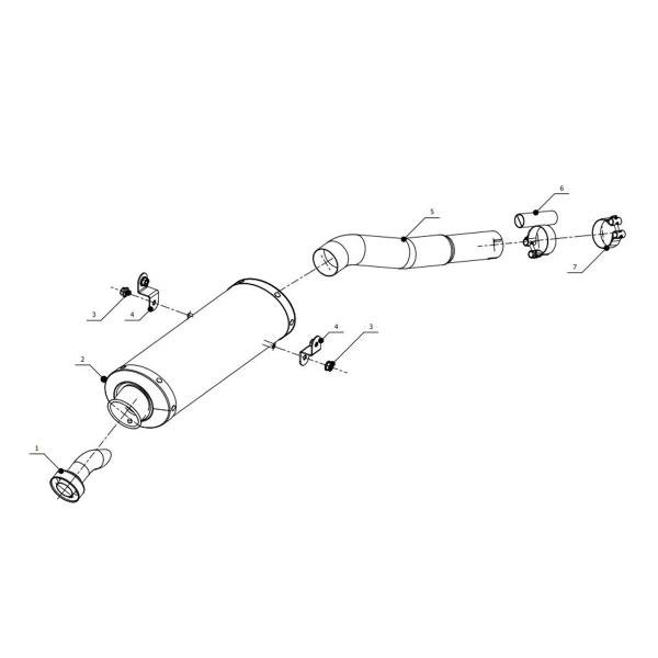 Mivv Oval plieno duslintuvas (homologuotas) – Honda CBR 1000 RR 2004–2005 – nuotrauka 2