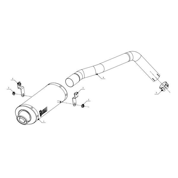 Mivv Oval plieno duslintuvas (homologuotas) – Honda CBR 600 RR 2005–2006 – nuotrauka 2