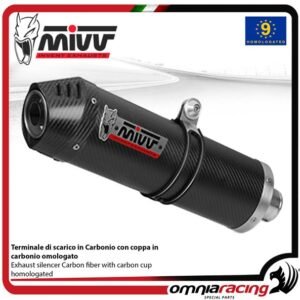 Mivv Oval karboninis duslintuvas (homologuotas) – Suzuki GSX R 1000 2005–2006