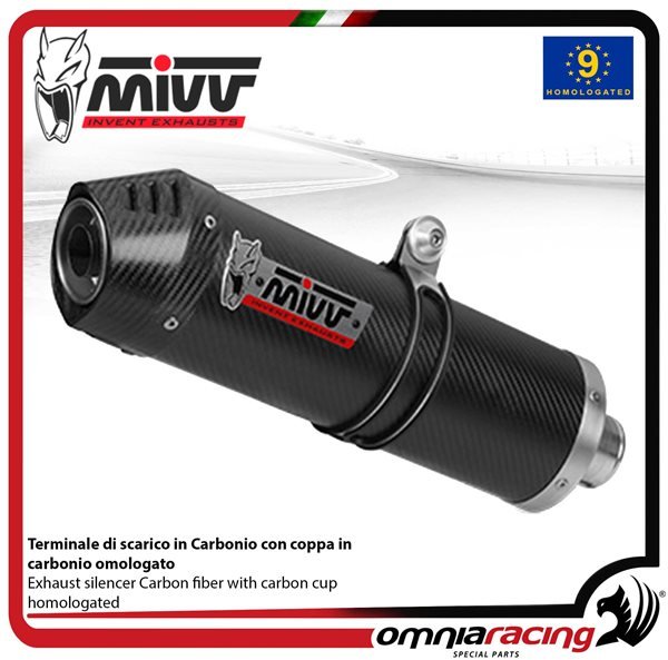 Mivv Oval karboninis duslintuvas (homologuotas) – Suzuki GSX R 1000 2005–2006