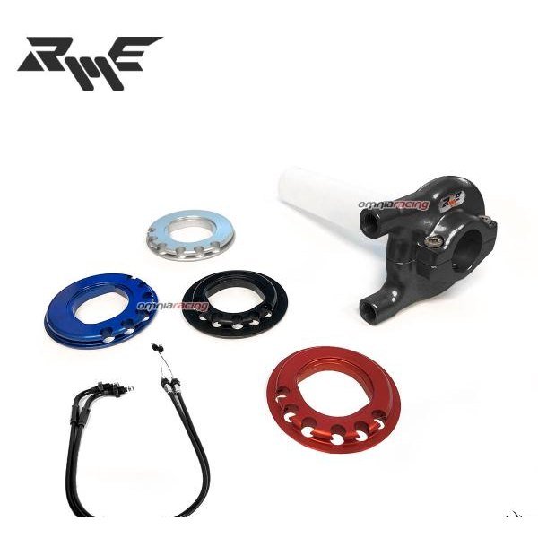 Robby Moto Engineering 22.2mm juoda akseleratoriaus rankena – Kawasaki Ninja ZX 6R 2013–2014