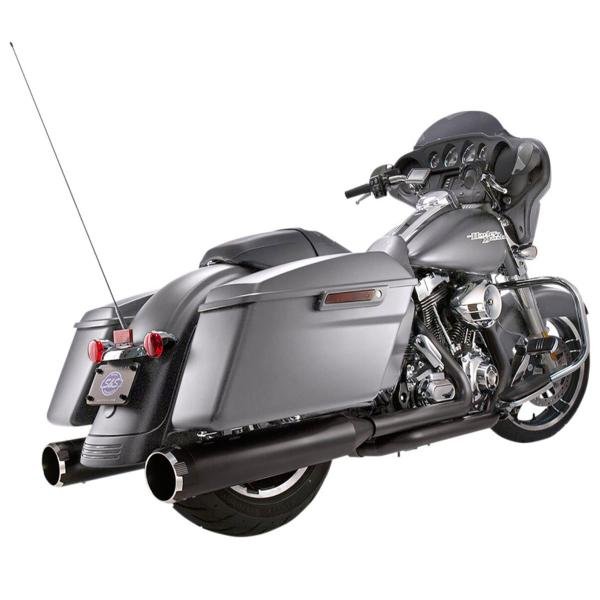S&S Cycle MK45 Harley Davidson FLHR1750 Road King 107 ABS juodas duslintuvas (homologuotas) – Harley-Davidson Road King 2017 / Harley-Davidson Road King 2019–2020