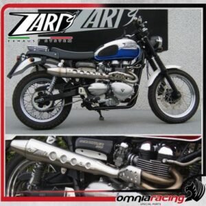 Zard kūginis plieno pilna išmetimo sistema (homologuota) – Triumph Scrambler 900 2006–2007
