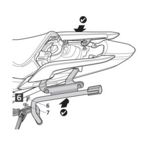 SHAD 3P šoniniai dėžių laikikliai – Honda Integra 750 2014–2015 / Honda Integra 700 2012–2013 ir kt.