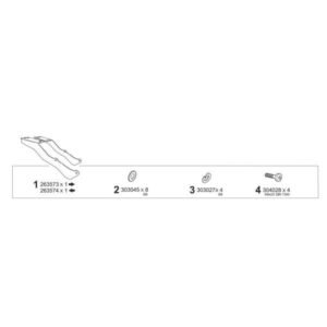 SHAD galinės dėžės laikiklis – KTM Duke 125 2024–2025 / KTM Duke 390 2024–2025