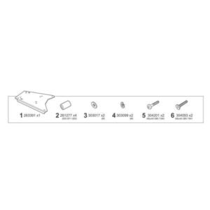 SHAD galinės dėžės laikiklis – BMW R 1300 GS Adventure 2025 / BMW R 1300 GS 2023–2025