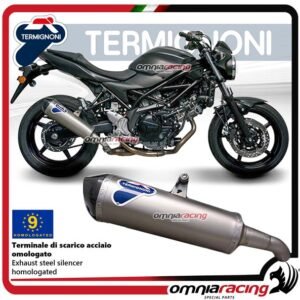 Termignoni Relevance nerūdijančio plieno duslintuvas (homologuotas) – Suzuki SV 650 2016–2024