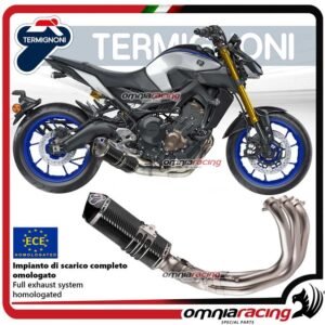 Termignoni RELEVANCE pilna išmetimo sistema (lenktyninė) – Yamaha XSR 900 2016–2024 / Yamaha MT 09 2014–2024