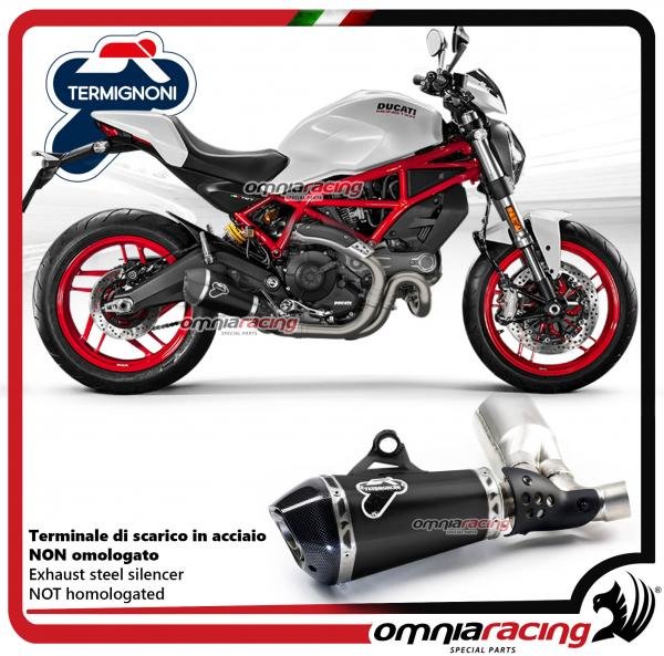 Termignoni D149 juodo plieno duslintuvas (lenktyninis) – Ducati Scrambler 800 / Monster 797 – nuotrauka 2