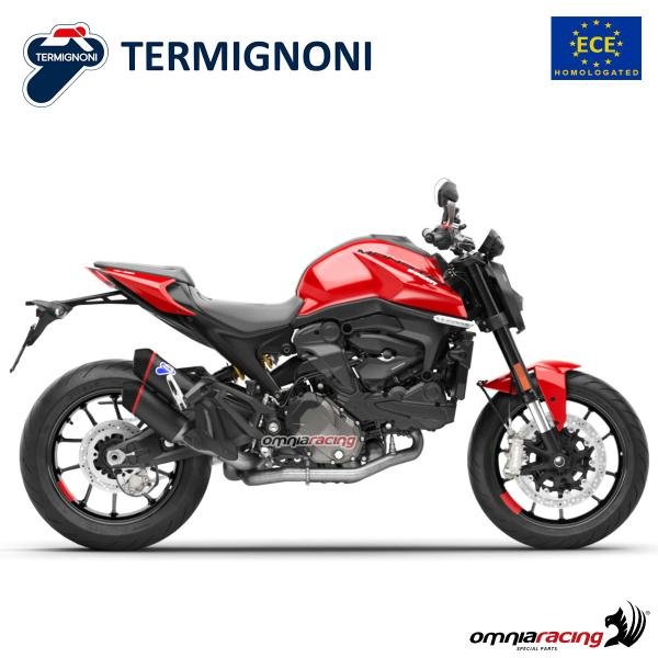 Termignoni juodo plieno duslintuvas (homologuotas) – Ducati Monster 937 2021–2023 – nuotrauka 2