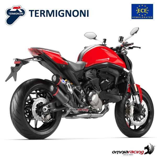 Termignoni juodo plieno duslintuvas (homologuotas) – Ducati Monster 937 2021–2023 – nuotrauka 3