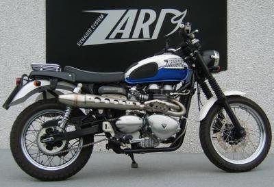 Zard kūginis plieno pilna išmetimo sistema (homologuota) – Triumph Scrambler 900 2006–2007 – nuotrauka 7