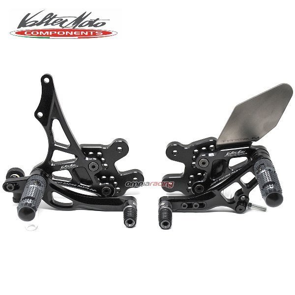 Valtermoto Adjustable Type 3.5 juodas pakojų komplektas – Suzuki GSX R 600 2011–2016 / Suzuki GSX R 750 2011–2017