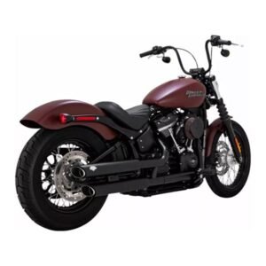 Vance & Hines Twin Slash juodas duslintuvas (lenktyninis) – Harley-Davidson Softail Deluxe / Fat Boy 114 / Softail Heritage Classic / Street Bob 114 ir kt.