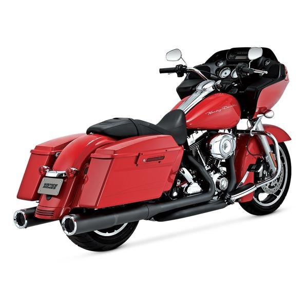 Vance & Hines Hi-Output juodas duslintuvas (lenktyninis) – Harley-Davidson Road King / Road King Special / Electra Glide Standard / Ultra Limited ir kt.