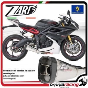 Zard plieno duslintuvas (homologuotas) – Triumph Daytona 675 2013–2016