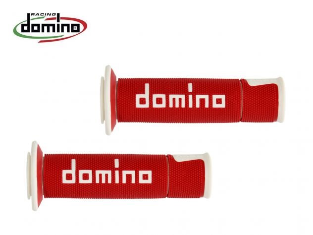Domino RACING rankenų gumos, 22/26 mm, raudona/balta
